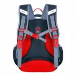 Рюкзак каркасный 37 х 28 х 12 см, Across 194, наполнение: мешок, пенал, тёмно-серый/красный ACR22-194-5