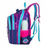 Рюкзак каркасный 39 х 29 х 17 см, Across 410, наполнение: мешок, пенал, фиолетовый ACR22-410-14