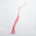 Плетка кожаная, 55 см, розовая
