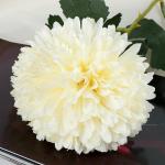 Цветы искусственные "Хризантема" 9х48 см, белый