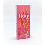 Бисквитные палочки Ticky покрытые клубничным кремом, 18 г