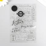 Штамп для творчества силикон "Символы Лондона" 16х11 см