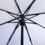 Зонт автоматический «Принт», сатин, 3 сложения, 8 спиц, R = 51 см, цвет чёрный