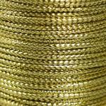Сутажный шнур на бобине "Золото" намотка 15 м толщина 2 мм 4,3х4,7х4,7 см