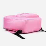 Рюкзак на молнии, наружный карман, набор шопер, сумка, цвет розовый