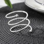 Кольцо для салфеток «Спираль», 4,5?4 см, цвет серебряный