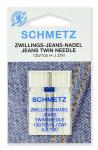 Иглы для бытовых швейных машин Schmetz для джинсы двойные 130/705H-J ZWI № 100/4.0, уп.1 игла