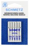 Иглы для бытовых швейных машин Schmetz Супер стрейч 130/705 HA x 1 SP №75(2), 90(3) уп.5 игл