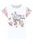 Пижама детская KETMIN LITTLE PRINCESS цв.Белый/Розовый (Футболка/Шорты)