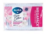 AURA Ватные палочки п/э 400шт КК/42