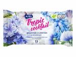 Влажные салфетки AURA TROPIC COCKTAIL освежающие, pocket-pack 15 шт. КК/110