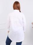 Женская рубашка белая из хлопка