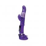 Вибратор с клиторальным стимулятором Toyfa A-toys, TPR, цвет фиолетовый, 22,5 см