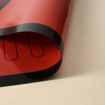 Силиконовый коврик армированный «Эклер», 60?40 см, цвет красный