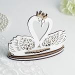 Подставка для колец "Лебеди", 17х7х13,5 см, белый