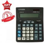 Калькулятор настольный 16-разрядный, Citizen / Eleven Business Line CDB1601BK, двойное питание, 155 х 205 х 35 мм, чёрный, МИКС
