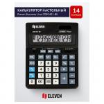 Калькулятор настольный 14-разрядный, Citizen / Eleven Business Line CDB1401BK, двойное питание, 155 х 205 х 35 мм, чёрный, МИКС