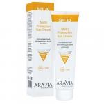 Arav6341, ARAVIA Солнцезащитный увлажняющий крем для лица Multi Protection Sun Cream SPF 30, 100 мл