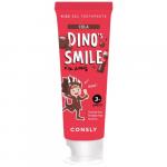 Детская гелевая зубная паста DINO's SMILE c ксилитом и вкусом колы, 60г, Consly