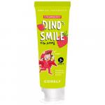 Детская гелевая зубная паста DINO's SMILE c ксилитом и вкусом клубники, 60г, Consly