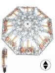 Зонт женский ТриСлона-880/L 3880,  R=55см,  суперавт;  8спиц,  3слож,  серый  (Лондон)  250128