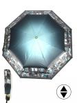 Зонт женский ТриСлона-L 3805 B,  R=58см,  суперавт;  8спиц,  3слож,  набивной "Эпонж",  "Фото" 253936