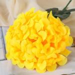 Цветы искусственные "Герань королевская" 16х60 см, жёлтый