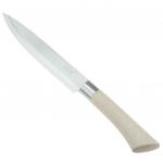 "Мрамор" Нож кухонный 175мм из нержавеющей стали, пластмассовая ручка, цвета в ассортименте: бежевый, коралловый, в блистере (Китай)