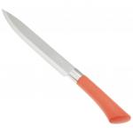 "Мрамор" Нож кухонный 200мм из нержавеющей стали, пластмассовая ручка, цвета в ассортименте: бежевый, коралловый, в блистере (Китай)