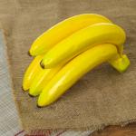 Муляж "Банан" связка 5 шт, 17 см, жёлтый