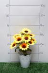 Букет цветов "Подсолнухи" 37 см (2 шт) SF-5139, желтый