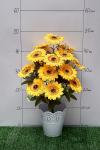 Букет цветов "Подсолнухи" 48 см (SF-5108) желтый