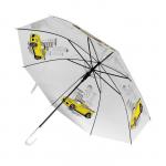Зонт детский «Жёлтая машина»? полуавтомат прозрачный, d=90см