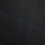 Чехлы автомобильные универсальные 9 предметов, черные - синяя нить, М5, Classic series