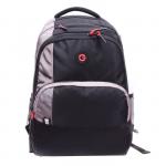 Рюкзак молодежный 45 х 32 х 23 см, эргономичная спинка, отделение для ноутбука, Grizzly 330, чёрный/серый RU-330-1_1
