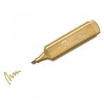 Маркер Текстовыделитель Faber-Castell TL 46 Metallic, мерцающий золотой, 1-5 мм, 154650
