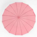 Зонт - трость полуавтоматический «Пастель», 16 спиц, R = 52 см, цвет МИКС