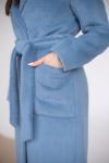 Пальто женское демисезонное 23551 (голубой/тедди)