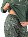 Костюм женский кулирка с брюками "Фиби" зелень