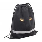 Мешок для обуви ErichKrause® с боковым карманом 500х410мм Black Cat