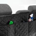 Органайзер на спинку сиденья в багажник, оксфорд, ромб, черный, 95х40 см