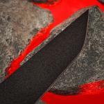 Нож кухонный Samura SHADOW, с покрытием Black-coating, 25 см, шеф, AUS-8
