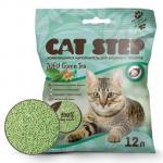 Cat Step Наполнитель растительный комкующийся Tofu Green Tea 5,62 кг*12л