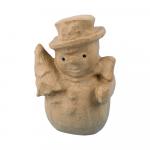 Заготовка для декорирования "Love2art" PAM-111 "снеговик" папье-маше 22.8 х 12.065 х 15.2 см .