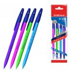 шариковая ErichKrause® R-301 Neon Stick 0.7, цвет чернил синий (в пакете по 4 шт.)