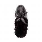 Ботинки зимние детские, цвет чёрный, размер 33