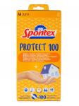 Перчатки виниловые PROTECT M, 100шт