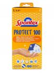 Перчатки виниловые PROTECT L, 100шт