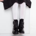Ботинки (ботильоны) для девочки, цвет черный, р-р 33