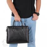Портфель мужской кожаный 8801-3H black Heanbag
